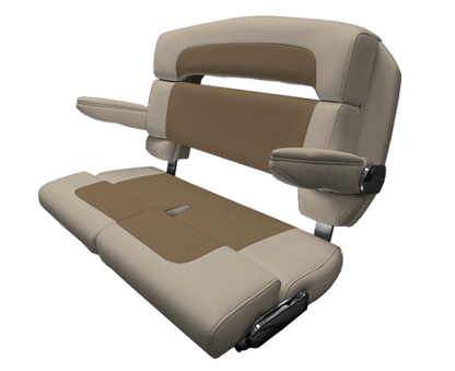 Suncoast Marine and Auto offers TACO MARINE 40" Custom Capri Helm Bench, Double Bolster, Capriccio Flax