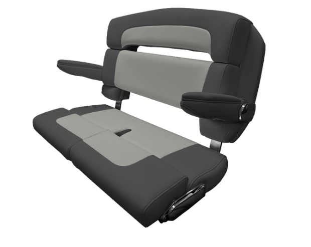 Suncoast Marine and Auto offers TACO MARINE 40" Custom Capri Helm Bench, Double Bolster, Capriccio Charcoal