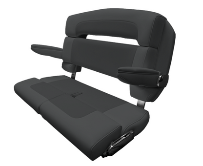 Suncoast Marine and Auto offers TACO MARINE 40" Custom Capri Helm Bench, Double Bolster, Capriccio Charcoal