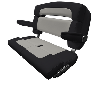 Suncoast Marine and Auto offers TACO MARINE 40" Custom Capri Helm Bench, Double Bolster, Capriccio Black