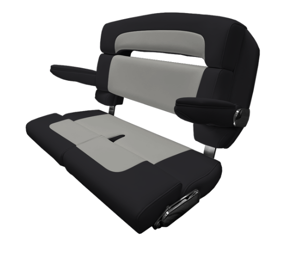 Suncoast Marine and Auto offers TACO MARINE 40" Custom Capri Helm Bench, Double Bolster, Capriccio Black