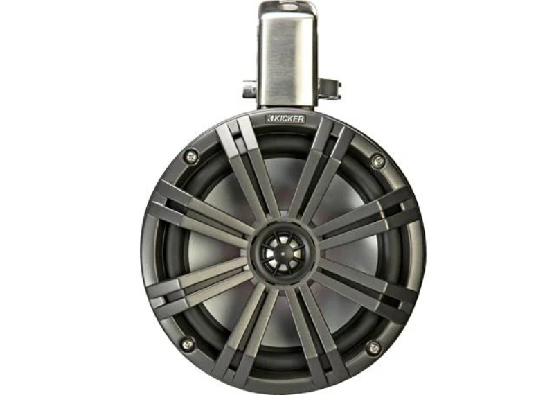 Suncoast Marine and Auto offers KICKER KMTC8 8" LED Coaxial Tower System - Black w/Charcoal Grille [45KMTC8]
