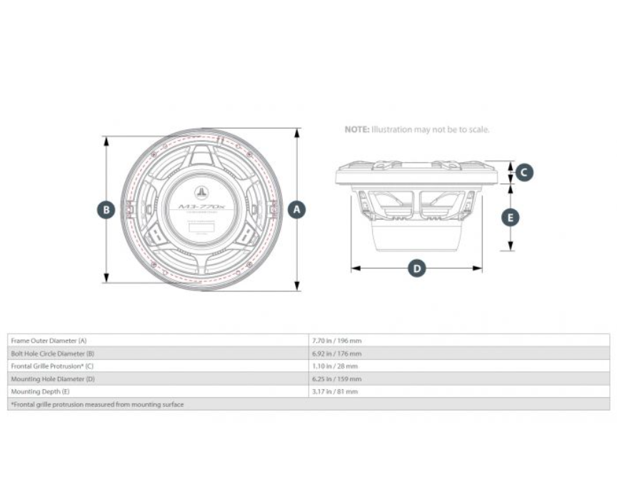 Suncoast Marine and Auto offers JL Audio 7.7" Marine Coaxial Speakers, White Sport Grilles with RGB LED Lighting M3-770X-S-Gw-i (010-03069-00)