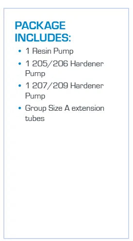 WEST SYSTEM #300 Mini Pump Kit for group size A, B or C (300) - Suncoast Marine & Auto Supply 