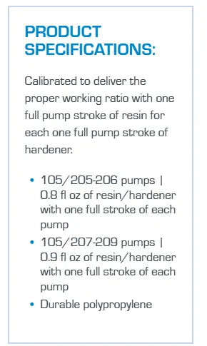 WEST SYSTEM #300 Mini Pump Kit for group size A, B or C (300) - Suncoast Marine & Auto Supply 
