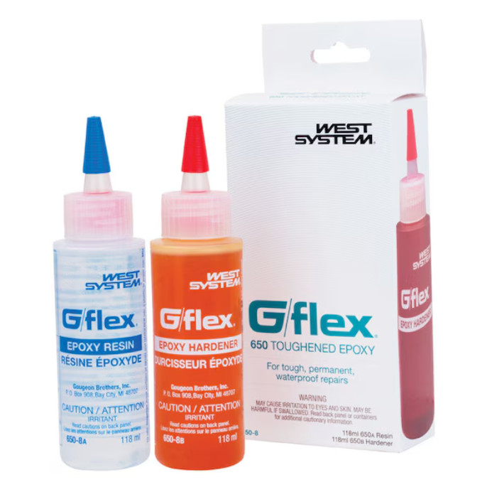 Suncoast Marine and Auto offers WEST SYSTEM G/Flex 655 Thickened Epoxy Adhesive 1 oz. Syringe (655-1)