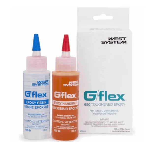 Suncoast Marine and Auto offers WEST SYSTEM G/flex Liquid Epoxy, Resin and Hardener, (2) 16 oz. (650-32)