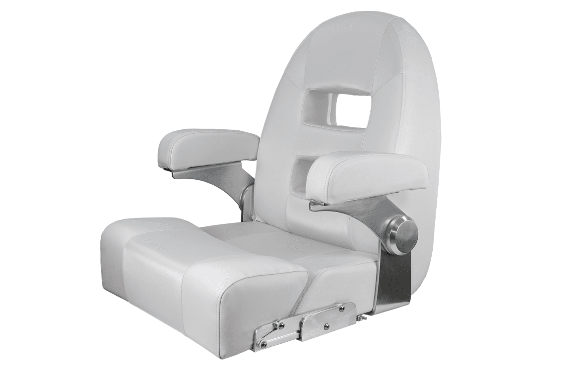 Suncoast Marine Supply offers Springfield Center Console Helm Flip-Up (White) (1042035-W)