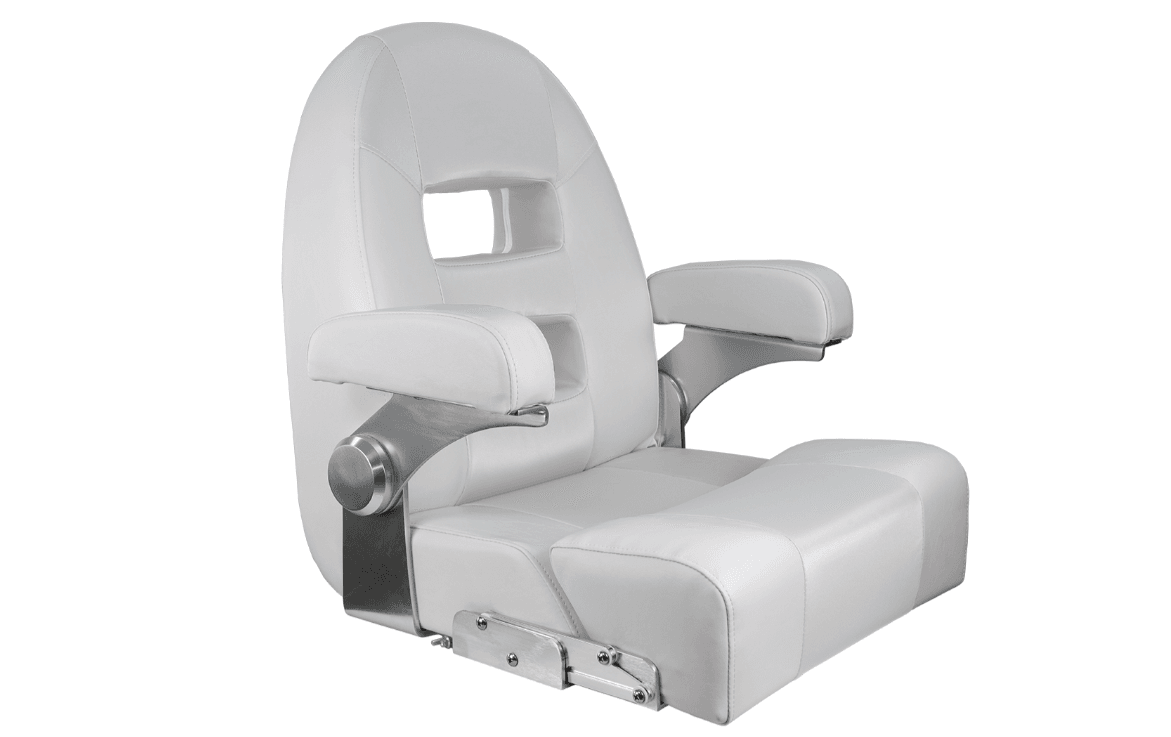 Suncoast Marine and Auto offers Springfield Center Console Helm Flip-Up - White/White [1042035-W]