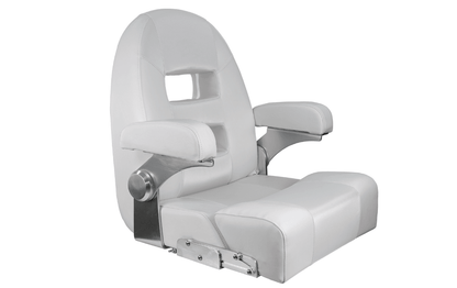 Suncoast Marine and Auto offers Springfield Center Console Helm Flip-Up - White/White [1042035-W]