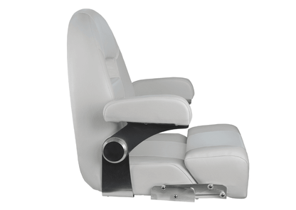 Suncoast Marine and Auto offers Springfield Center Console Helm Flip-Up - White/White [1042035-W]