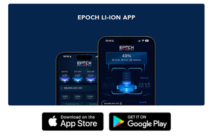 Suncoast Marine and Auto offers Epoch Battery 48V 50Ah LiFePO4 Lithium Battery - Bluetooth, Heating, Waterproof (B4850A)