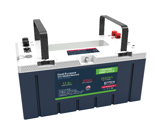 Suncoast Marine and Auto offers Epoch Battery 12V 300Ah Pro Series - LiFePO4 Cranking & Deep Cycle Lithium Battery (Dual Purpose) DP12300H