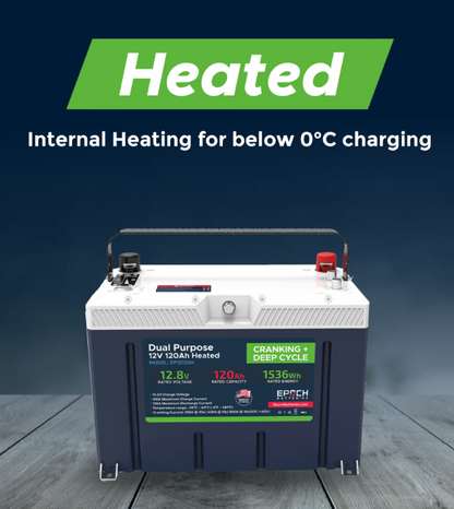 Suncoast Marine and Auto offers Epoch Battery 12V 120Ah Pro Series - LiFePO4 Cranking & Deep Cycle Lithium Battery (Dual Purpose) DP12120H