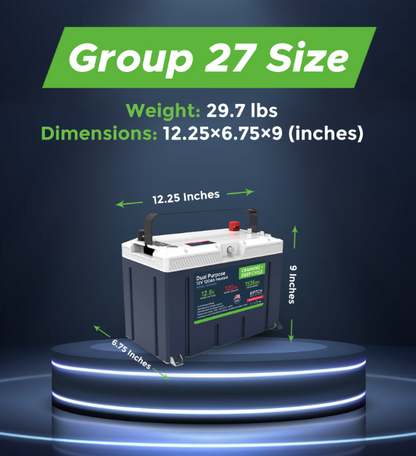Suncoast Marine and Auto offers Epoch Battery 12V 120Ah Pro Series - LiFePO4 Cranking & Deep Cycle Lithium Battery (Dual Purpose) DP12120H