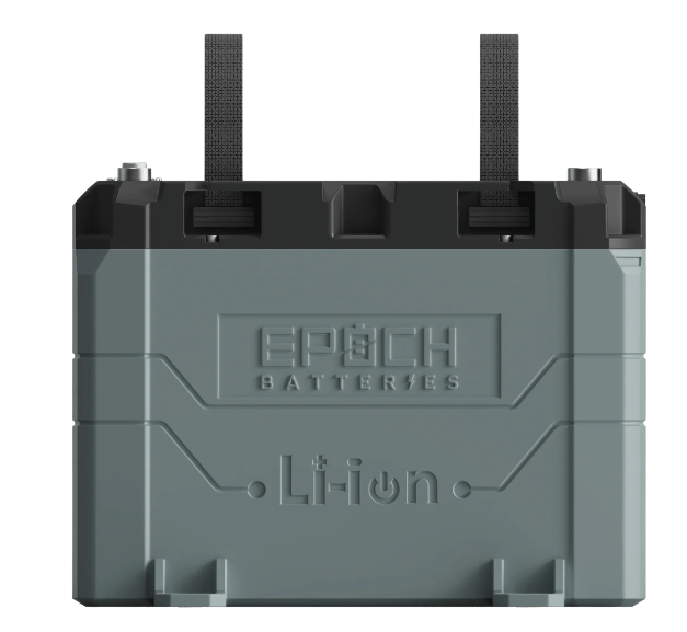 Suncoast Marine and Auto offers Epoch Battery 12V 50Ah LiFePO4 Lithium Battery - Bluetooth, Heating, Waterproof (B1250B)
