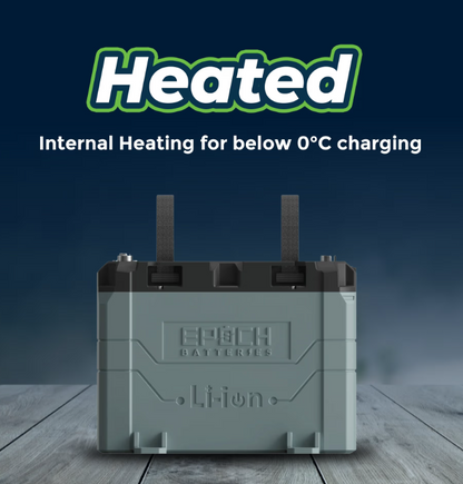 Suncoast Marine and Auto offers Epoch Battery 12V 50Ah LiFePO4 Lithium Battery - Bluetooth, Heating, Waterproof (B1250B)
