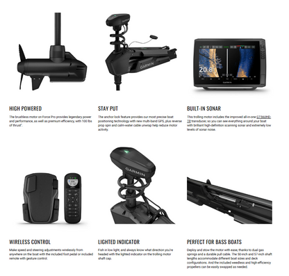 Suncoast Marine and Auto offers Garmin Force Pro 50" Trolling Motor w/Built-In GT56UHD-TR Transducer [010-03011-00]