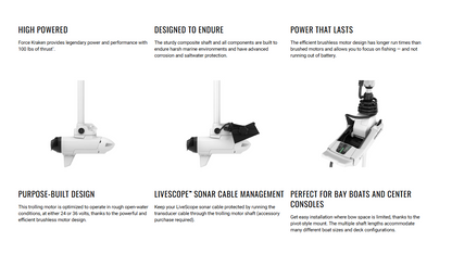 Suncoast Marine and Auto offers Garmin Force Kraken Trolling Motor - 75" - White [010-02574-10]