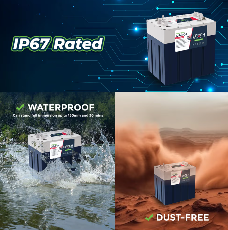 Suncoast Marine and Auto offers Epoch Batteries 48V 60Ah GC2 - Golf Cart LiFePO4 Lithium Battery (48V-60Ah-GC2-Kit)