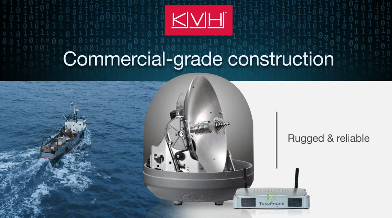 Suncoast Marine and Auto offers KVH Ultra-Compact TracPhone V30 w/DC-BDU [01-0432-01]