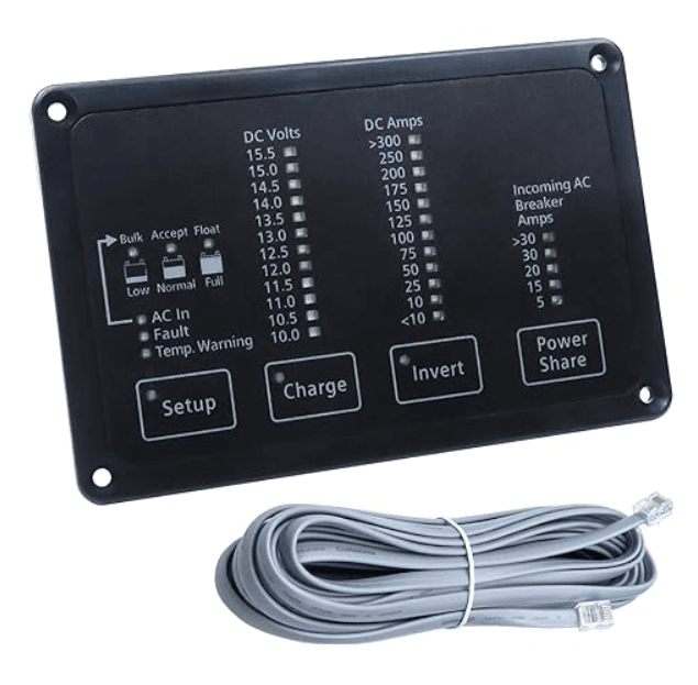 Suncoast Marine and Auto offers Xantrex Heart FDM-12-25 Remote Panel, Battery Status Freedom Inverter/Charger Remote Control [84-2056-01]