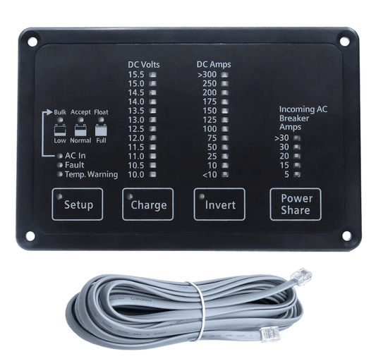 Suncoast Marine and Auto offers Xantrex Heart FDM-12-25 Remote Panel, Battery Status Freedom Inverter/Charger Remote Control [84-2056-01]