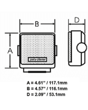 Suncoast Marine and Auto offers Poly-Planar MB-21 8 Watt VHF Extension Speaker - White [MB21W]