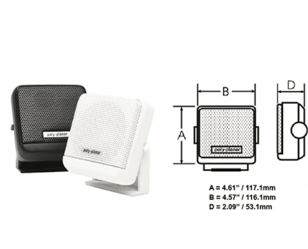 Suncoast Marine and Auto offers Poly-Planar MB-21 8 Watt VHF Extension Speaker - White [MB21W]