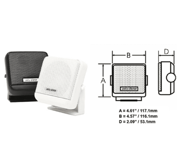 Suncoast Marine and Auto offers Poly-Planar MB-41 10 Watt VHF Extension Speaker - White [MB41W]