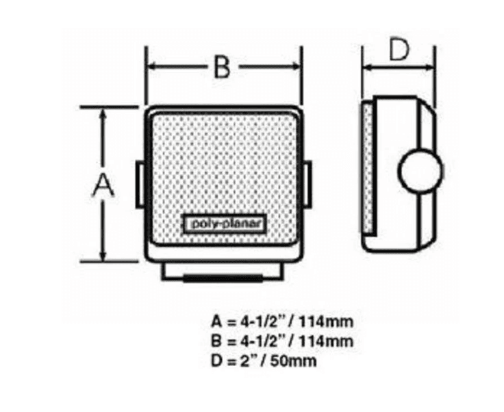 Suncoast Marine and Auto offers Poly-Planar MB-41 10 Watt VHF Extension Speaker - Black [MB41B]
