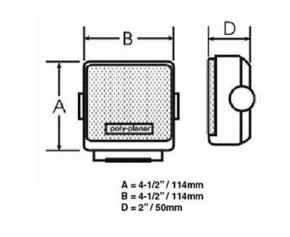 Suncoast Marine and Auto offers Poly-Planar MB-41 10 Watt VHF Extension Speaker - Black [MB41B]