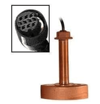 Suncoast Marine and Auto offers Furuno 525T-BSD Bronze Thru-Hull Transducer w/Temp, 600W (10-Pin) [525T-BSD]