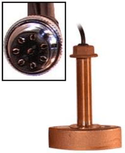Suncoast Marine and Auto offers Furuno Bronze Thru-Hull Transducer w/Temp, 600W (8-Pin) [525T-BSC]