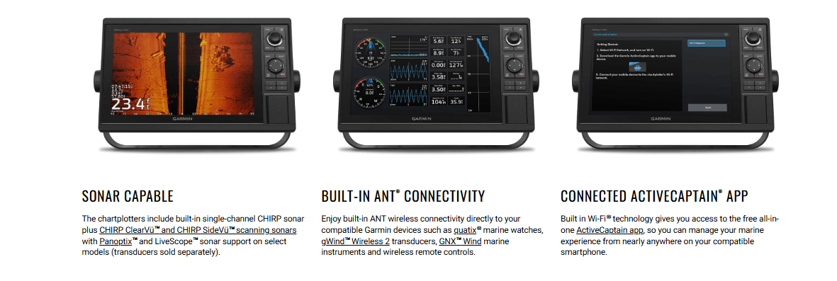 Suncoast Marine and Auto offers Garmin GPSMAP 1022 Keyed Networking Chartplotter - No Sonar [010-01740-00]