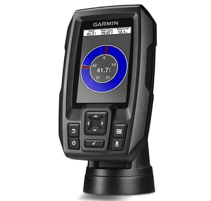 Suncoast Marine and Auto offers Garmin STRIKER 4 Fishfinder Worldwide Version w/77/200kHz - 4-Pin Transducer w/Transom & Trolling Motor Mounts [010-01550-01]