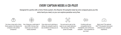 Suncoast Marine and Auto offers Garmin Reactor 40 Steer-By-Wire Corepack f/Volvo-Penta w/o GHC 20 [010-00705-93]