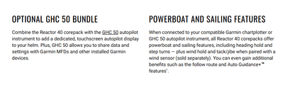Suncoast Marine and Auto offers Garmin Reactor 40 Steer-By-Wire Corepack f/Volvo-Penta w/o GHC 20 [010-00705-93]