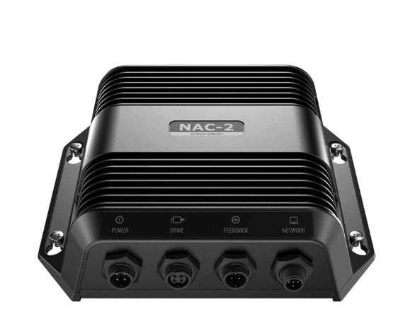 Suncoast Marine and Auto offers Simrad NAC-2 Low Current Course Computer [000-13249-001] The NAC-2 Autopilot Computer is recommended for boats up to 10 metres (35 feet) in length. It has been designed to reliably operate low-current drive pumps.