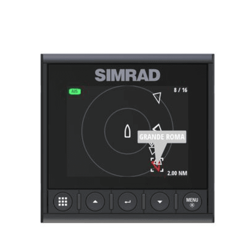 Suncoast Marine and Auto offers Simrad IS42 Smart Instrument Digital Display [000-13285-001] The IS42 displays wind, speed, depth, engine data, and AIS. It has a color screen, waterproof controls, and easy installation with single cable.