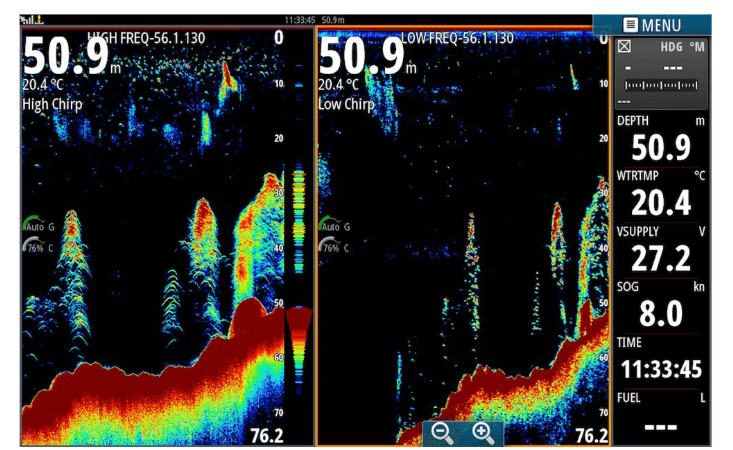Suncoast Marine Supply offers Simrad S5100 Sounder with CHIRP Sonar