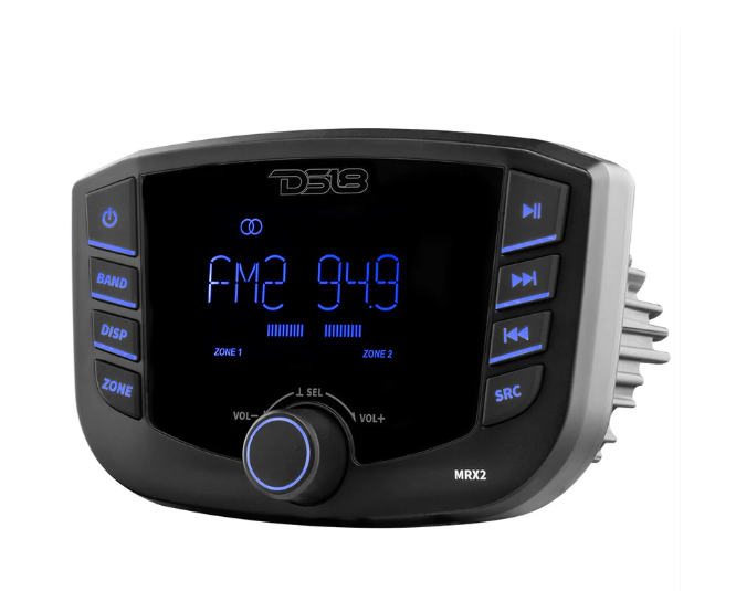 Suncoast Marine and Auto offers DS18 MRX2 Marine Stereo w/AM/FM/BT- 2 Zone [MRX2]