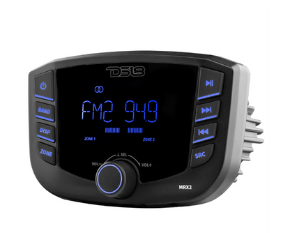 Suncoast Marine and Auto offers DS18 MRX2 Marine Stereo w/AM/FM/BT- 2 Zone [MRX2]