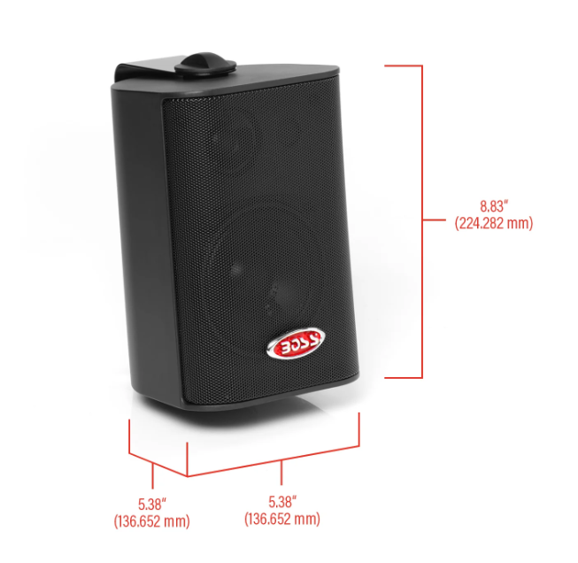 Suncoast Marine and Auto offers Boss Audio 4" MR4.3B Box Speakers - Black - 200W [MR4.3B]