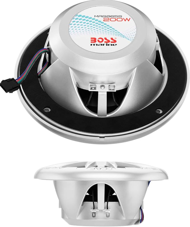 Suncoast Marine and Auto offers Boss Audio 6.5" MRGB65S Speakers w/RGB Lighting - Silver - 200W [MRGB65S]