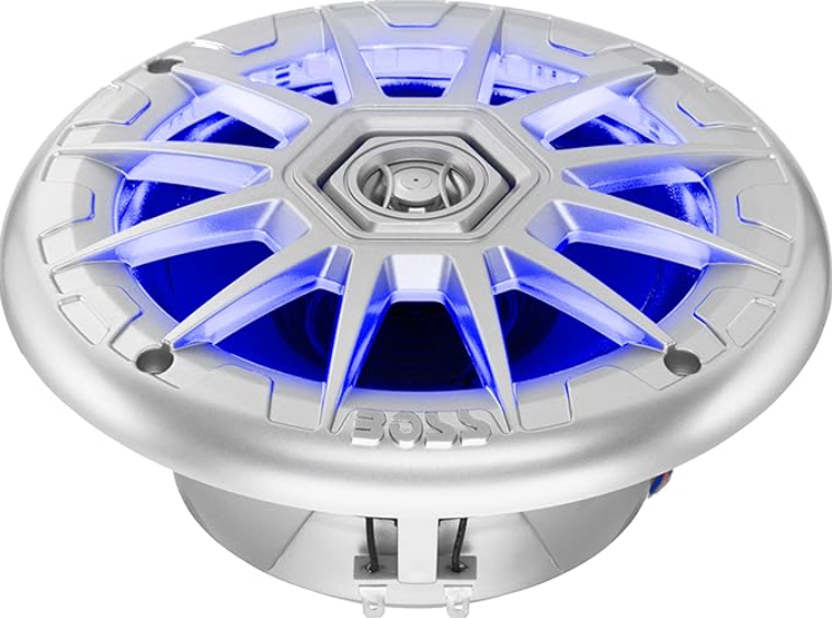 Suncoast Marine and Auto offers Boss Audio 6.5" MRGB65S Speakers w/RGB Lighting - Silver - 200W [MRGB65S]