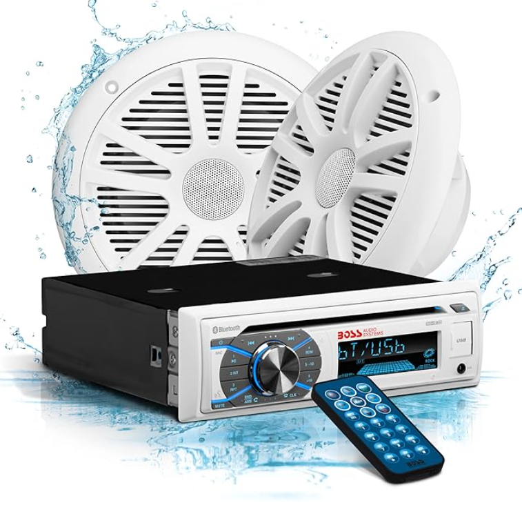 Suncoast Marine and Auto offers Boss Audio MCK508WB.6 Marine Stereo 6.5" Speaker Kit - White [MCK508WB.6]