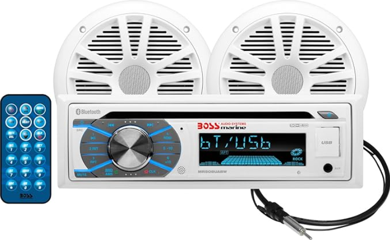 Suncoast Marine and Auto offers Boss Audio MCK508WB.6 Marine Stereo 6.5" Speaker Kit - White [MCK508WB.6]