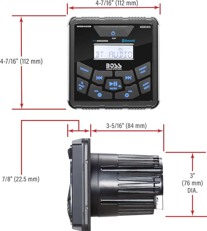 Suncoast Marine and Auto offers Boss Audio MGR450B Marine Stereo w/AM/FM/BT [MGR450B]