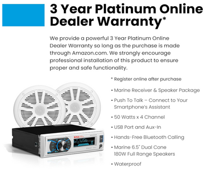 Suncoast Marine and Auto offers Boss Audio MCK632WB.6 Marine Stereo 6.5" Speaker Kit - White [MCK632WB.6]